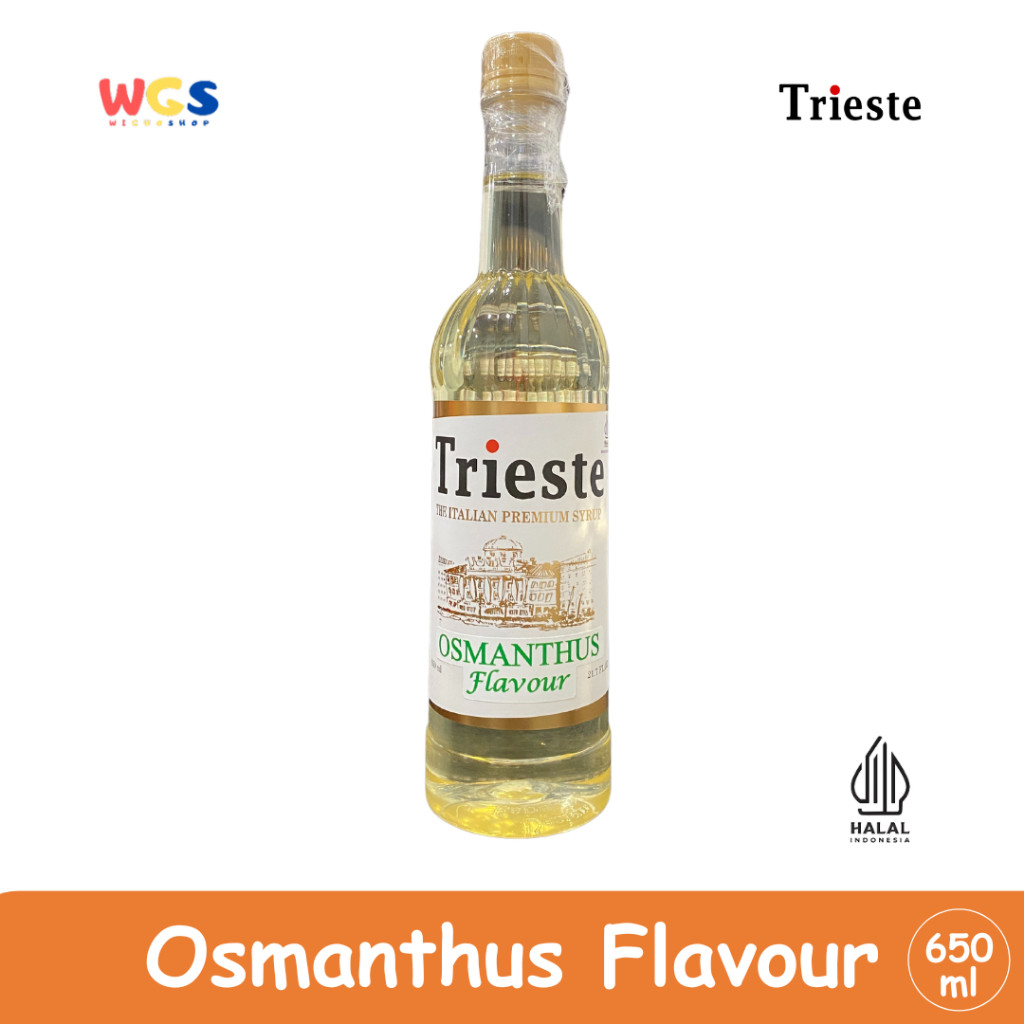 

READYY! Trieste Osmanthus Flavour Premium Syrup 650ml Sirup Aroma Bunga untuk Berbagai Kreasi Rasa