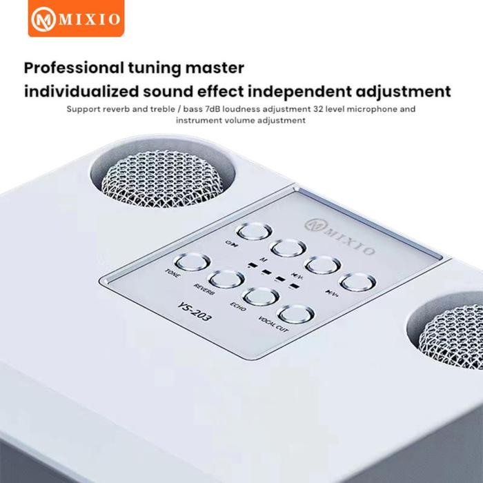 Termurah Mixio Ys-203 Voice Change Karaoke Speaker Bluetooth For Mobile Phone