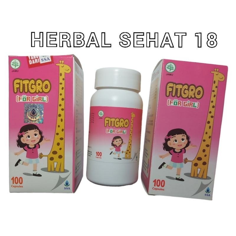 

Fitgro / GrowUp For Girl Kapsul 100 Kapsul pertumbuhan Anak Perempuan [PREMIUM]