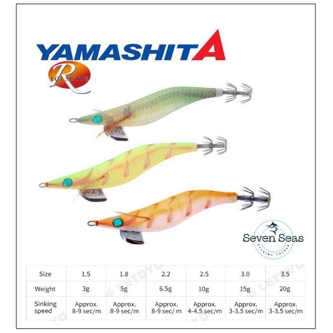 PREMIUM Yamashita Egi Sutte R Size 1.5 1.8 2.2 2.5 3.0 Eging Umpan Cumi Sotong