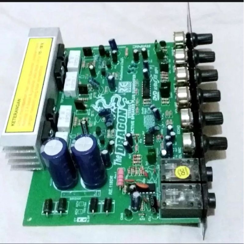 RB2233 KIT AKTIF SPEAKER THE DRAGON POWER AMPLIFIER STEREO MIC ECHO PLUS SUBWOOFER