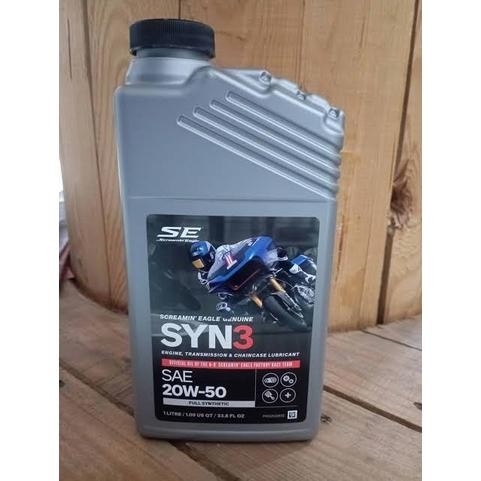 PREMIUM OLI HARLEY DAVIDSON SCREAMIN EAGLE SYN 3 FULL SYNTHETIC SAE 20W50