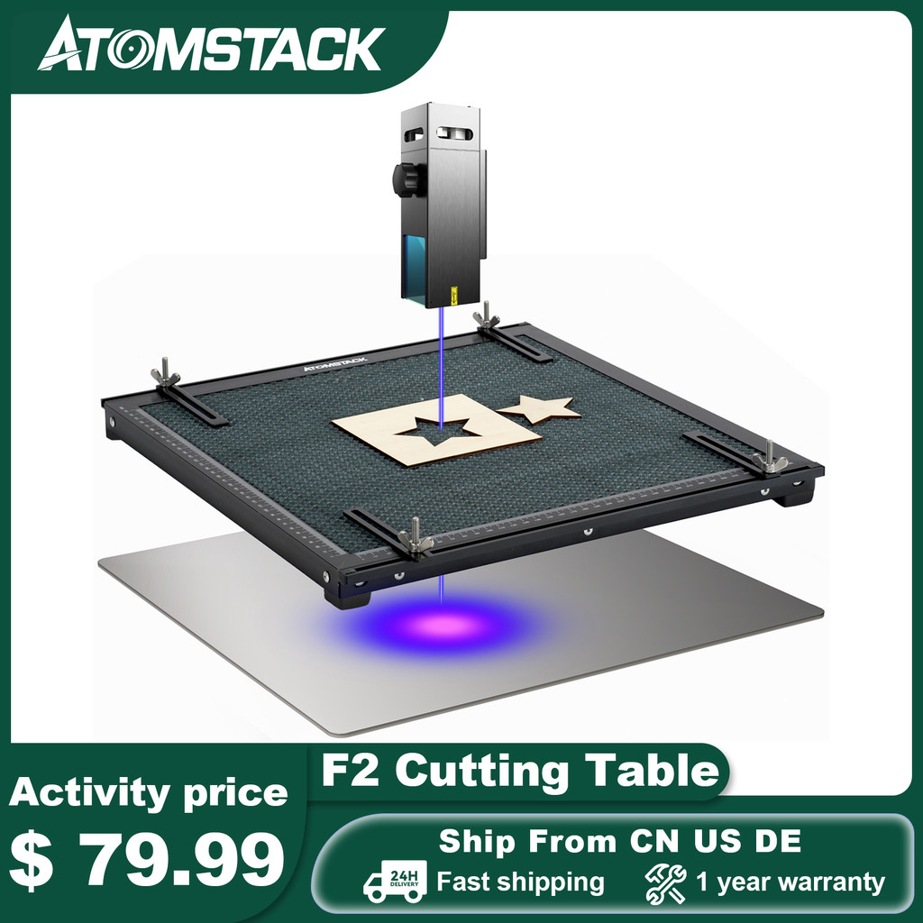 ATOMSTACK F2 Meja Potong Sarang Lebah 400X400Mm untuk Mesin Ukiran Laser Dioda CO2 Pekerjaan Kayu Pl