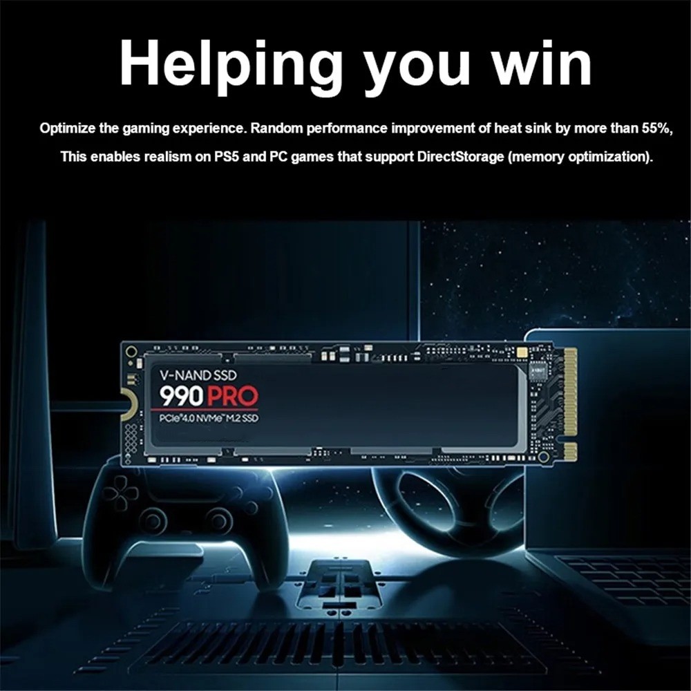 Newest 990 PRO 1TB 2TB 4TB 8TB M.2 2280 SSD NVMe PCIe Gen 4.0 X 4 Internal Solid State Drive PlaySta