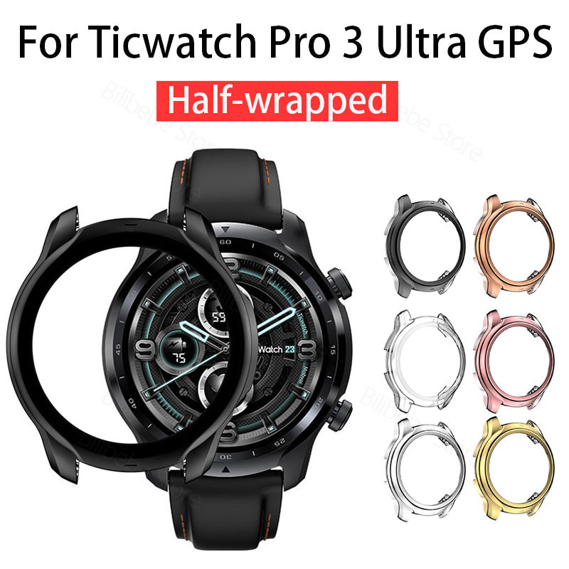 Casing TPU lembut untuk Ticwatch Pro 3 Ultra GPS penutup pelindung untuk Ticwatch Pro 3 Lite pelindu