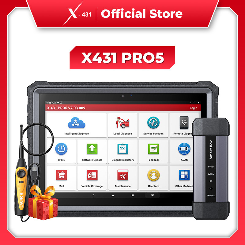 X-431 LAUNCH PRO 5 PRO5 J2534 Pemrograman ECU Alat Diagnostik Mobil Pemindai OBD2 Diagnosis Cerdas P
