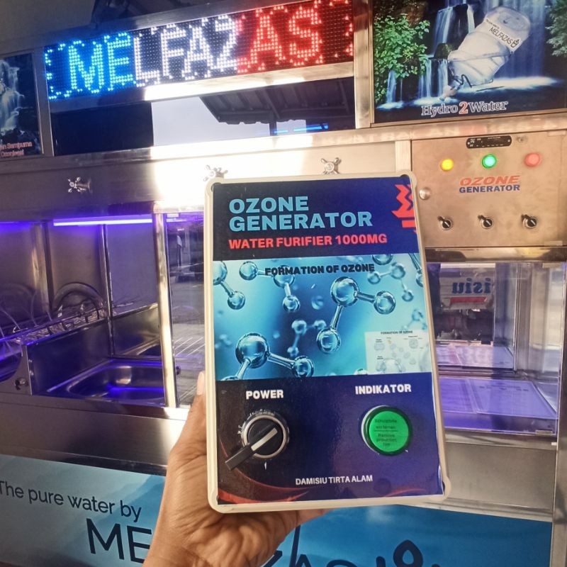 RB2233 Ozone Generator Sterilizer Water Purifier Damisiu 1000mg dan 2000mg untuk Depot air minum