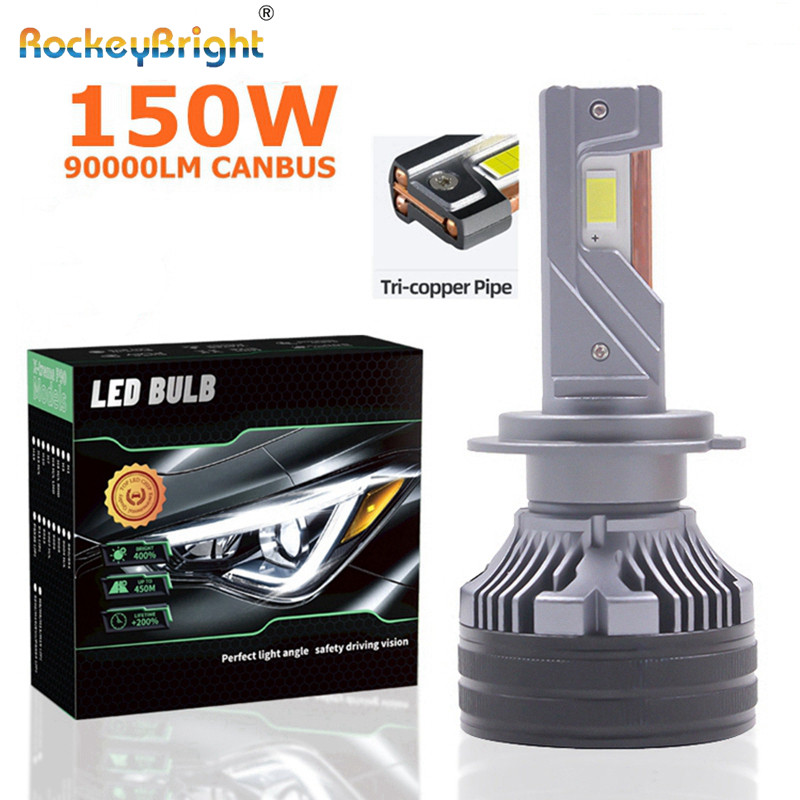 K8C H7 H11 9012 Bohlam LED untuk Kit Lampu Depan Mobil Lampu Kabut H7 H11 H1 9005 H4 Canbus Turbo La
