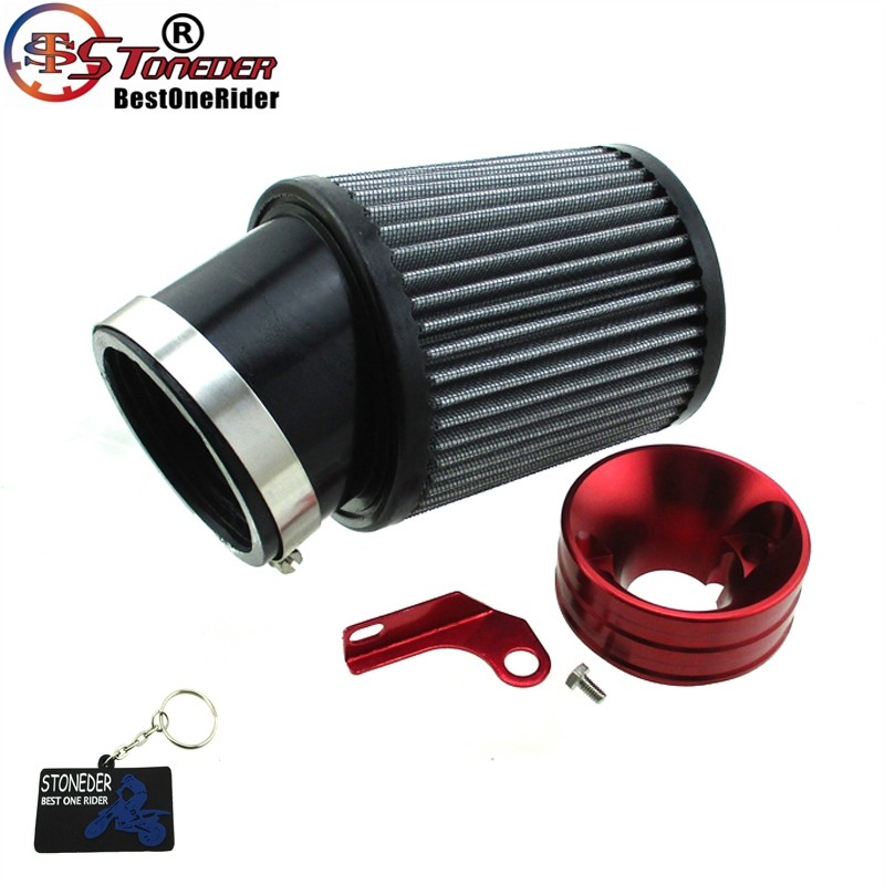 STONEDER Filter Udara & Kit Adaptor untuk 6.5 HP Honda Clone GX160 GX200 Predator 212cc Mesin Go Kar