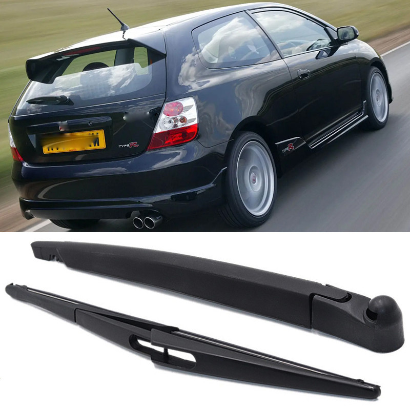 Lengan Wiper Kaca Depan Jendela Belakang Mobil dengan Set Pisau untuk Honda Civic 3 / 5 Pintu 2001 2