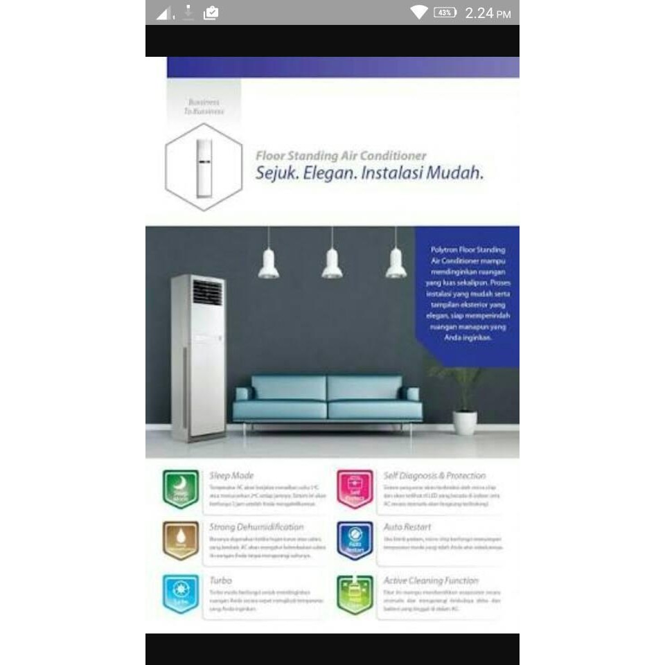 Ac Polytron Floor Standing Polytron 5Pk Psf5003 Terlaris