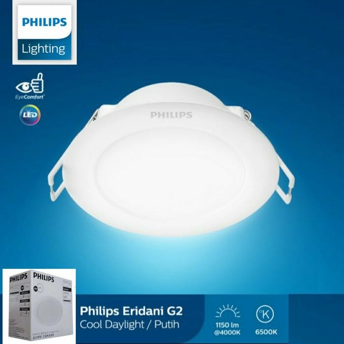 Lampu Downlight Putih PHILIPS LED 3 4 5 6 7 8 Inch 3 5 7.5 12 14W Watt