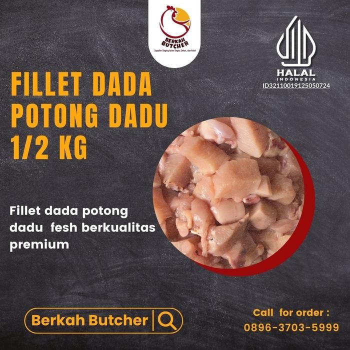 

Dada Ayam Fillet 1kg Potong Dadu - Berkah Butcher