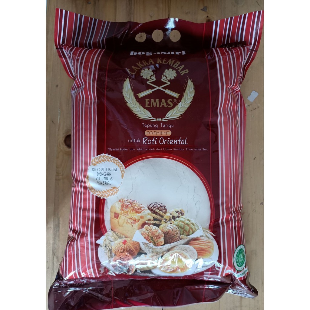 

SANS Bogasari Cakra Kembar Emas Premium untuk Roti Oriental 5Kg