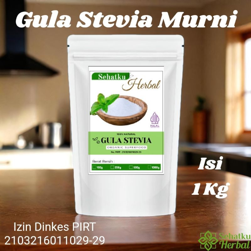 

SANS Sehatkuherbal Gula Stevia Bubuk Murni Isi 1 Kg
