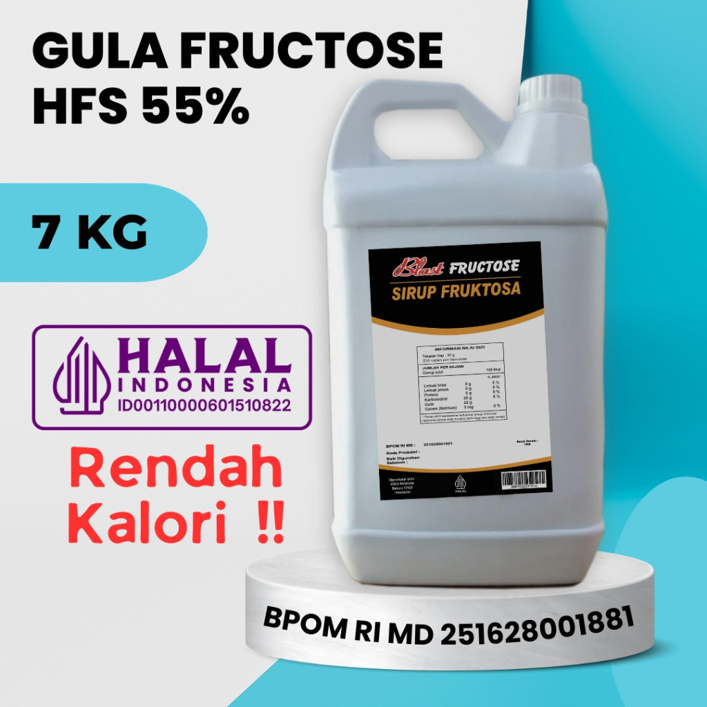 

SANS Gula Cair Singkong - Gula Fructose Cair 7 Kg - Syrup Fruktosa