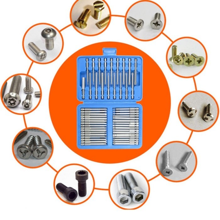Mata Bor Obeng 50 In 1 / Set Screwdriver Bits Drill Panjang Variasi