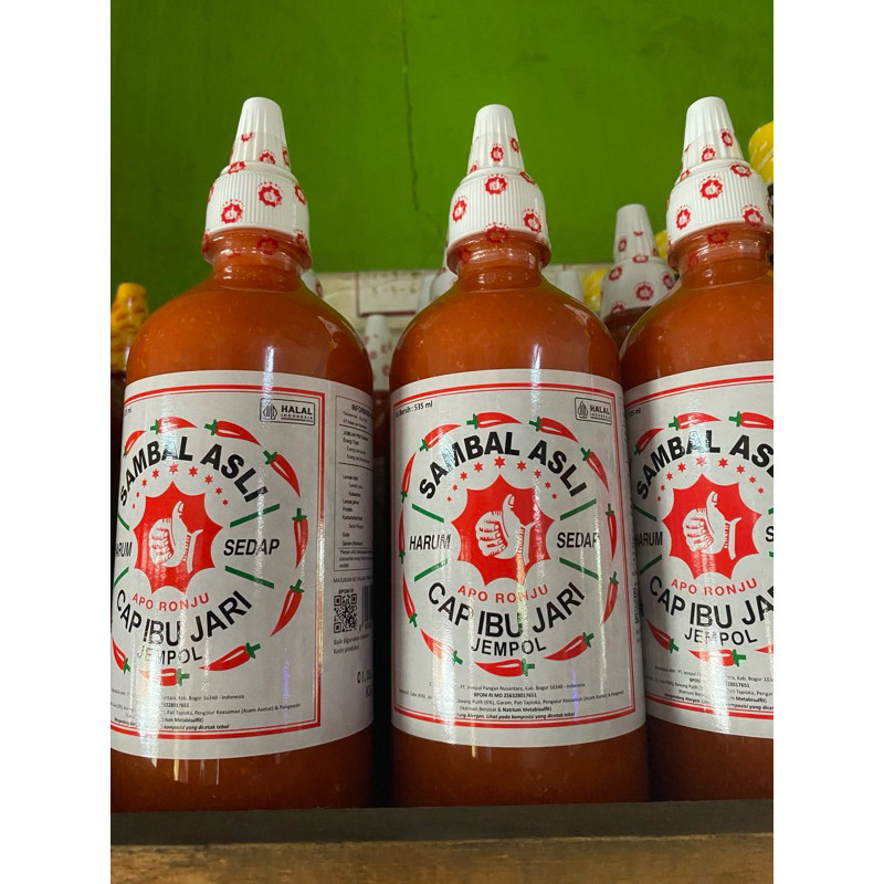 

SANS Cap Ibu Jari Jempol Saos Sambal Asli 535ml