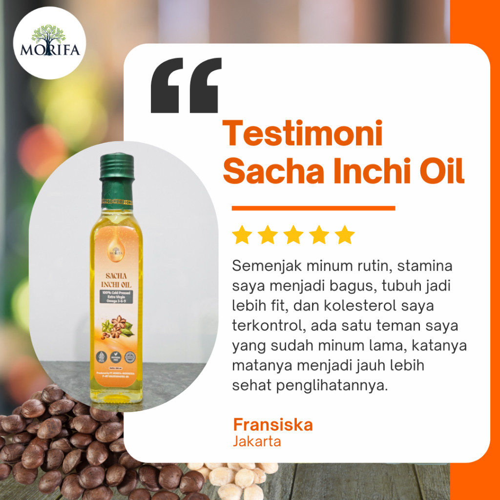 

MFA Minyak Sacha Inchi Super Food Murni Ekstrak Kacang Sacha Inchi Botol Kaca Hitam 500ml