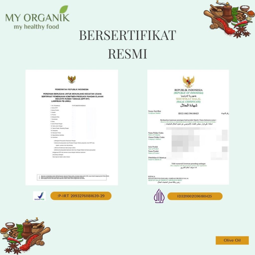 

My Organik Minyak Zaitun Pomace Olive Oil 500ml Minyak Zaitun Untuk Masak Cooking Oil