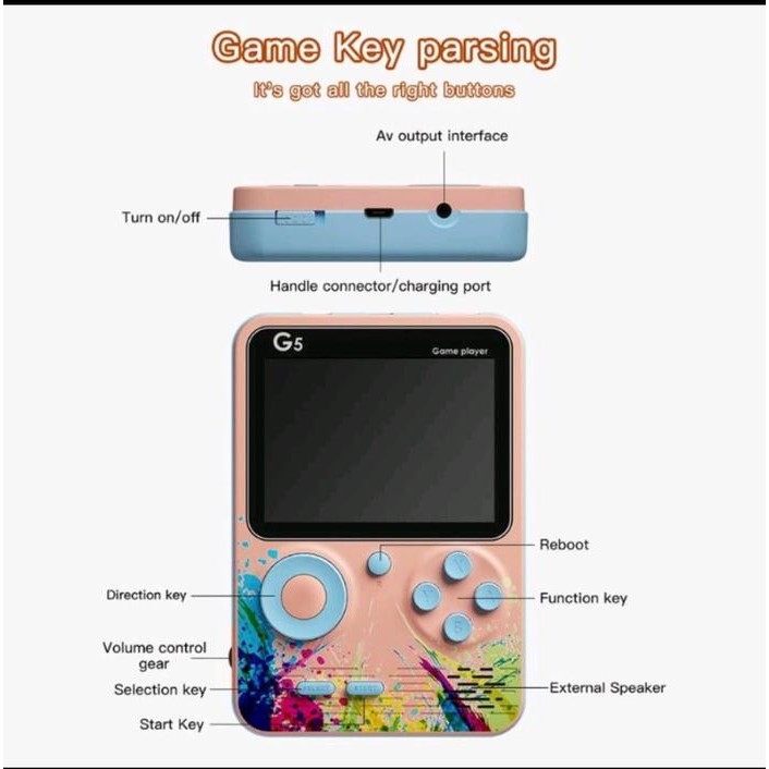 Gameboy G5 / Game Boy Game Retro 500 In1