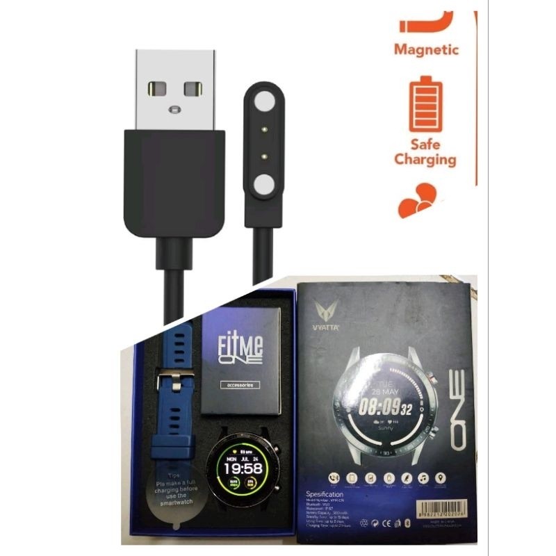 RB2233 Vyatta Fitme One Smart Watch Kabel Charger Smartwatch Vyatta Fitme Soul 2 Fitme Champ Fitme
