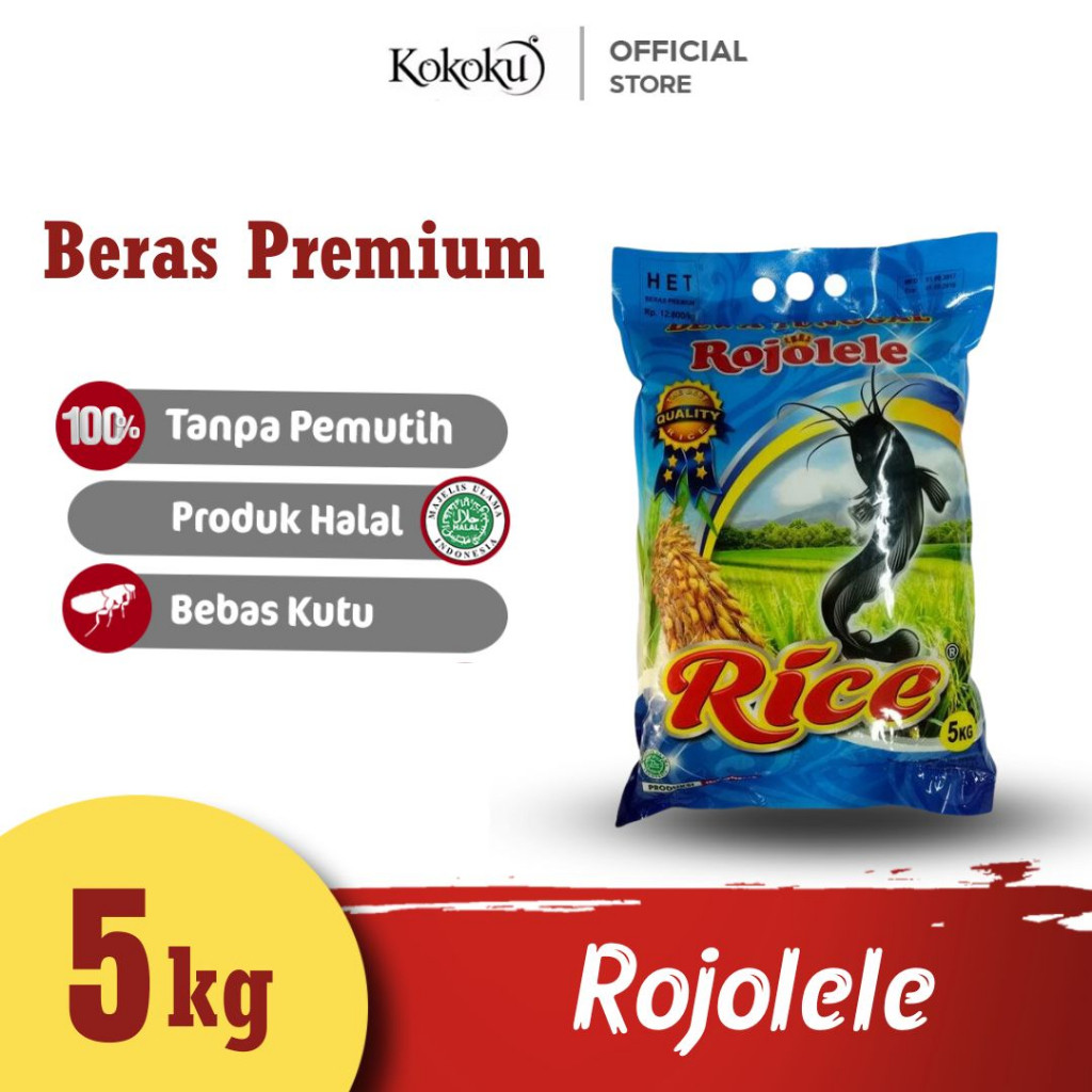 

KOKOKU - Beras Putih Premium Rojolele DTA 5kg