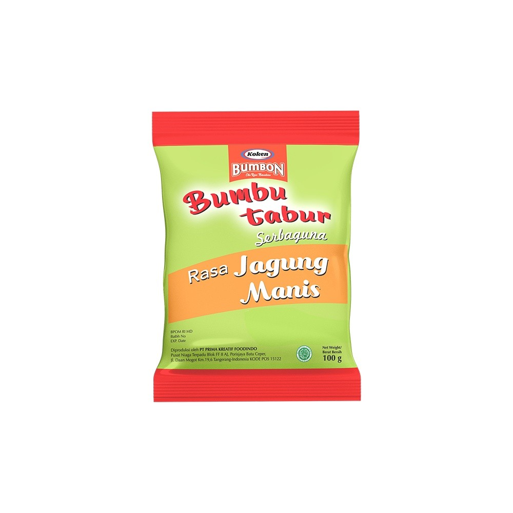 

Koken Food Bumbon Bumbu Tabur Serba Guna Rasa Jagung Manis (10X100g) 1 Renceng