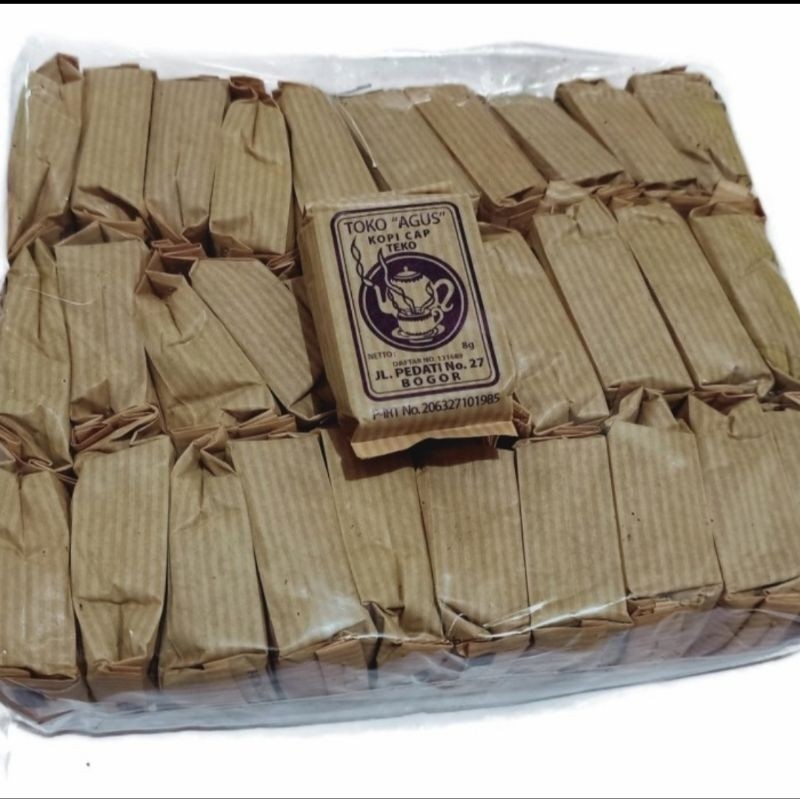 

RATU Kopi CAP TEKO TANPA GULA Bungkus Kertas 8 GR Isi 30 Bungkus