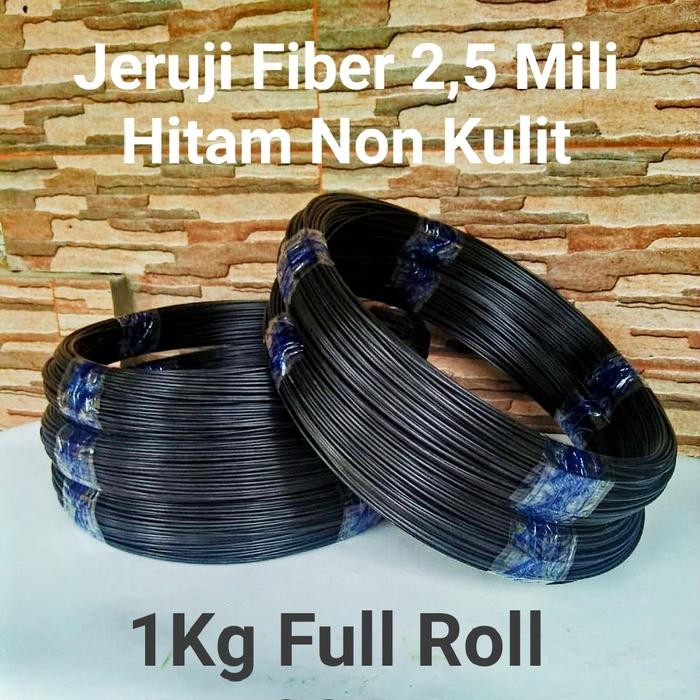 Ruji Jeruji Fiber 2,5mm Hitam glossy Ruji untuk membuat kandang burung dll