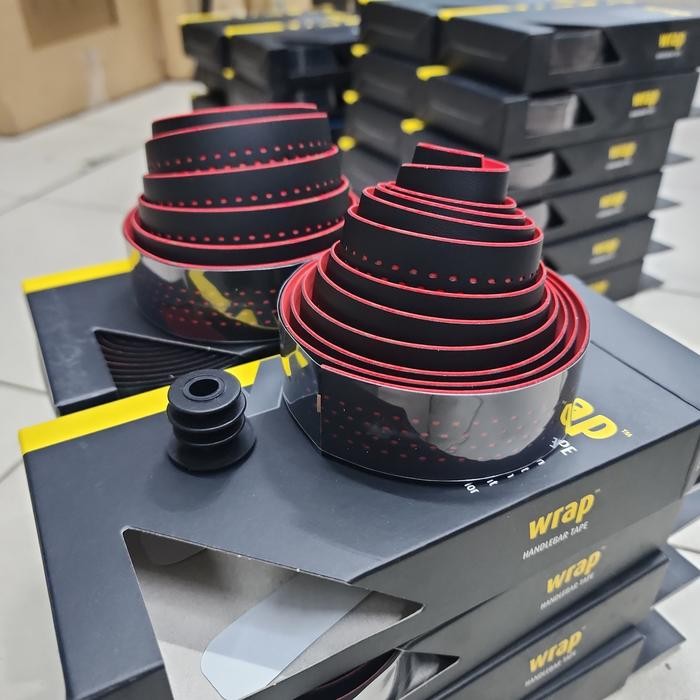 BARTAPE VELO 2032 PREMIUM ROADBIKE BINTIK GELL HITAM BINTIK WARNA