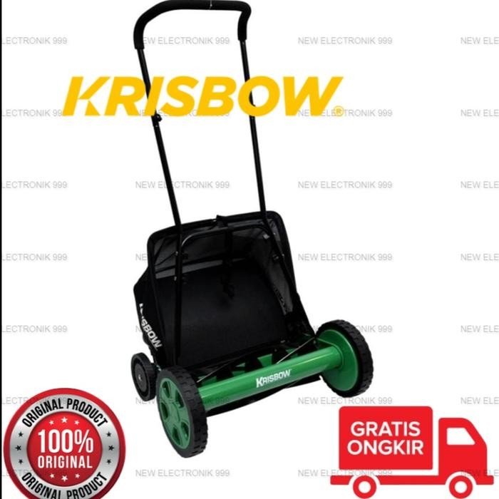 KRISBOW MESIN POTONG RUMPUT DORONG 18 INCI - LAWN MOWER HAND PUSH Kode 1192