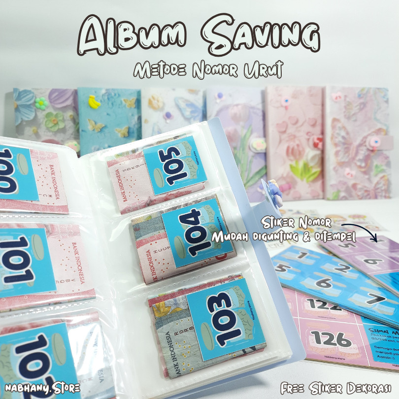 

Meriyah Storee - Album Saving / Album Menabung Nomor Urut 1-120 / 1-240 /PAKET MENABUNG