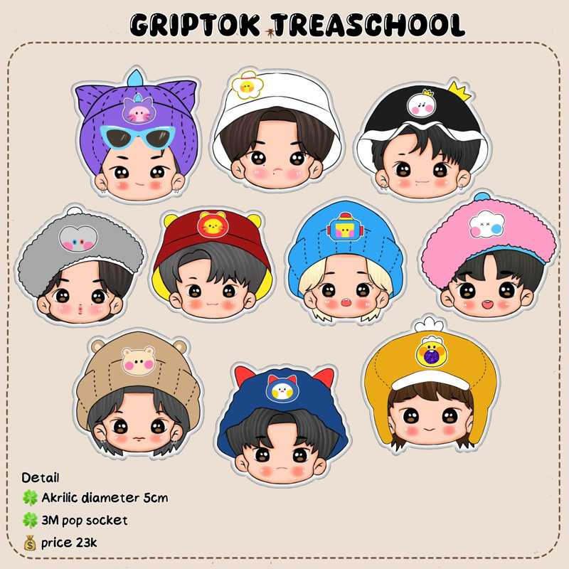 RB2233 TREASURE GRIPTOK treascool griptok READY STOCK