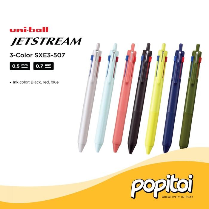 

Uni Ball Jetstream 3 Color SXE3-507 0.5 0.7 mm Ballpoint Pen Uniball