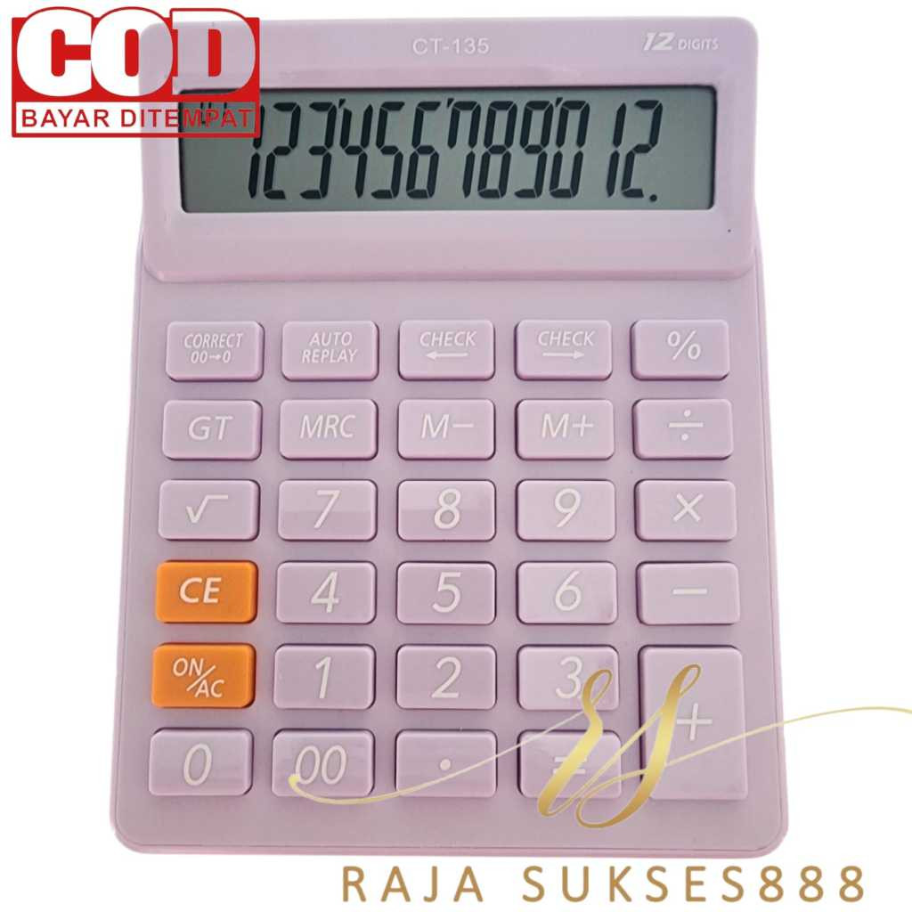 

Kalkulator SDC CT 135 Warna warni-Calkulator fancy 12 Digit