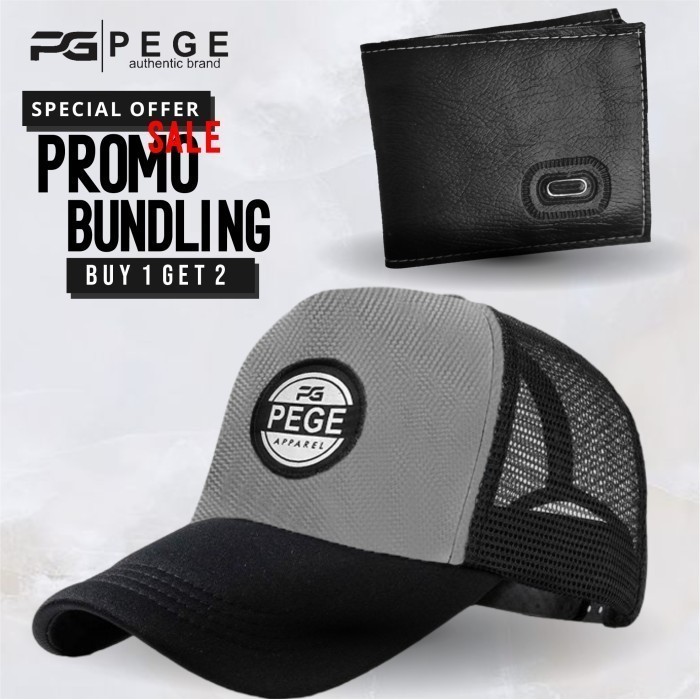 Bundling Paket Hemat Buy 1 Get 3 Pege Thanos Waistbag Waterproof Topi Dompet Distro - Pg Bundling 11