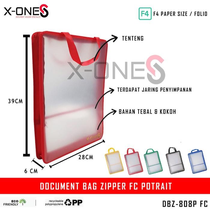 

X-ONE DOCUMENT BAG ZIPPER FC POTRAIT BRIEF CASE TENTENG / DBZ-808 P FC
