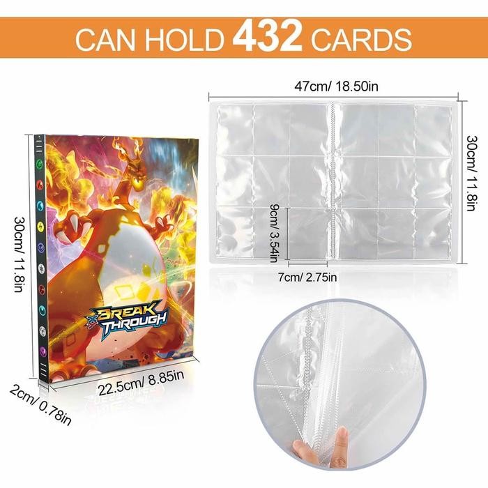 

24H+CODISI 432/240 ALBUM KARTU POKEMON CARDS ALBUM POKEMON BOOK POKEMON HOLDER ALBUM POKEMON