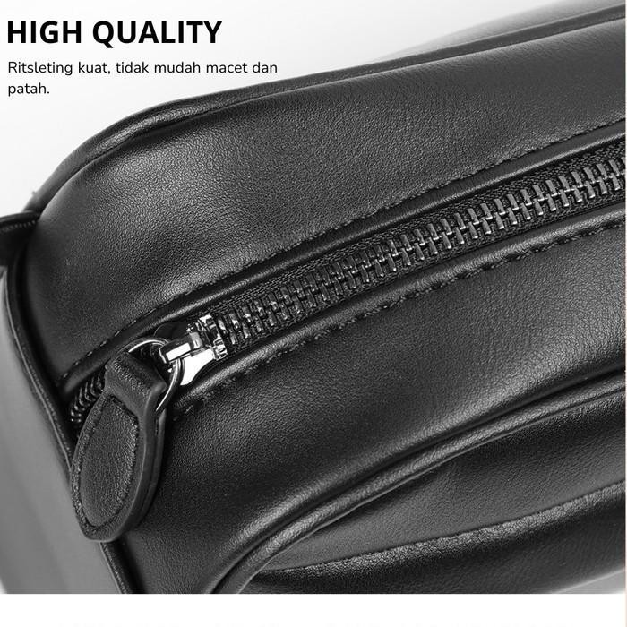 Hand Bag Pria Clutch Bag Tas Tangan Waterproof Bahan Pu Leather Import Leather Bag T 0105 Lb