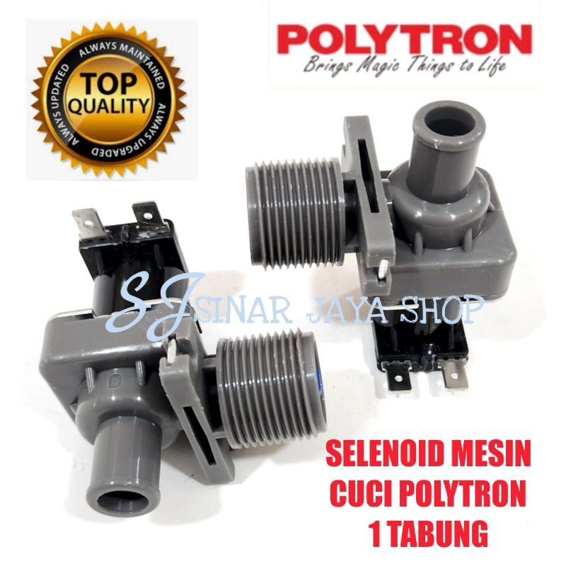 SELENOID WATER INLET MESIN CUCI POLYTRON 1 TABUNG TOP LOADING