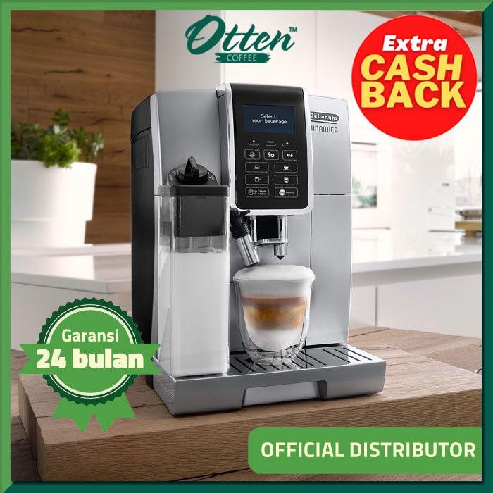 DeLonghi - Fully Automatic Coffee Machine Dinamica ECAM 350.55.SB - Mesin Kopi Otomatis
