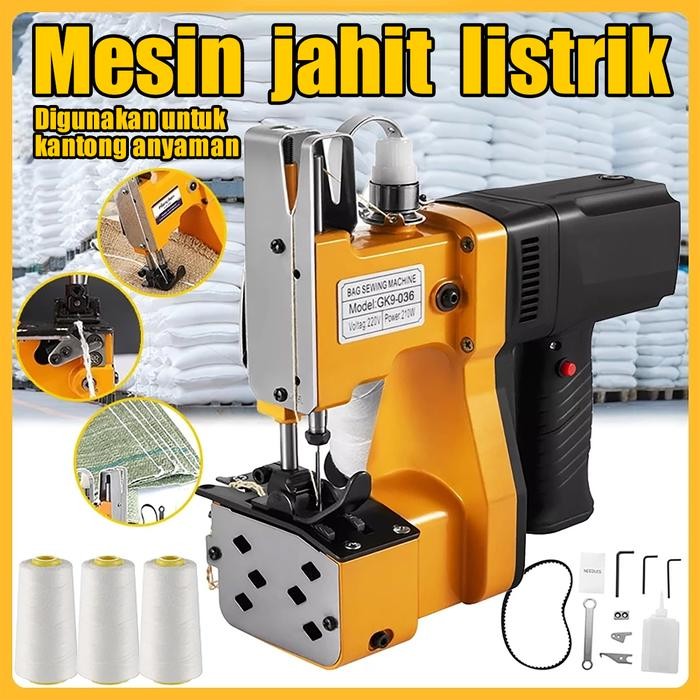 TERMURAH Mesin Jahit Karung Gk9-036 Portable Kecil Integrasi Ekspres Muatan Tanpa Wayar Tas Beras,