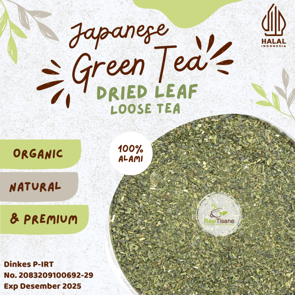 

RAW TISANE ese Green Tea / Teh Hijau Ocha Jepang Isi 100 Gram