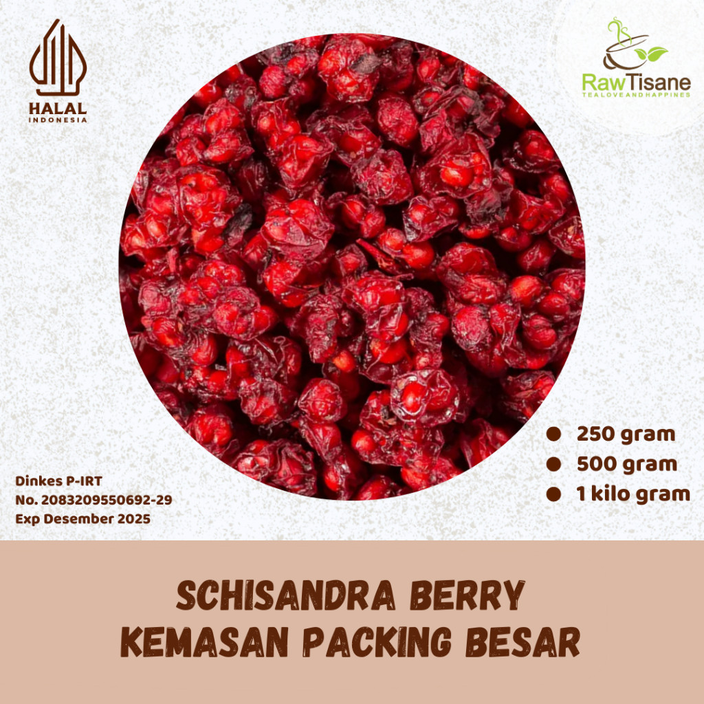 

RAW TISANE Quality Dried Schisandra Berry / Wu Wei Zi / Omija Isi 1 Kg