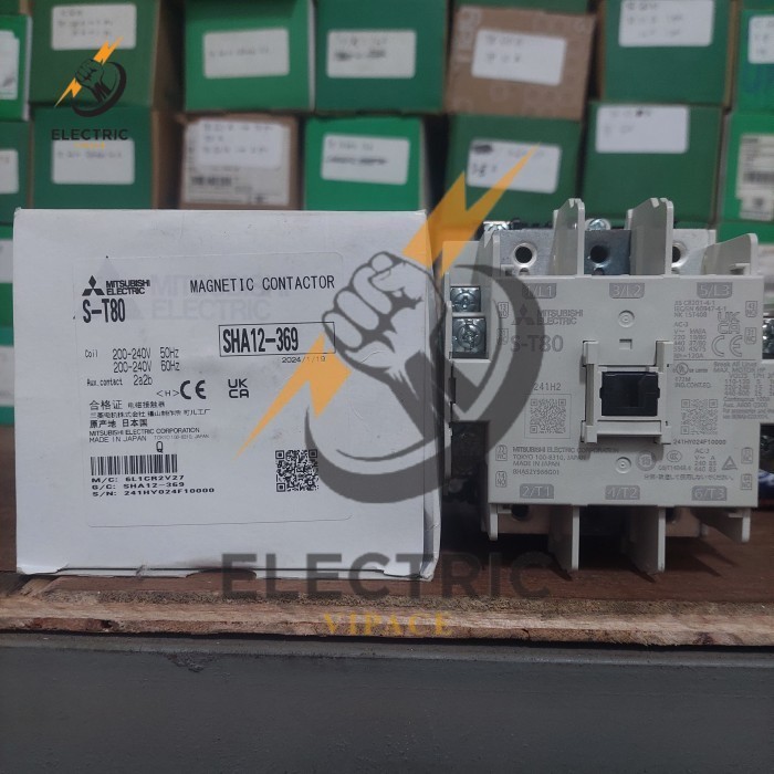 KONTAKTOR S-T80 MITSUBISHI 120A 220V KONTAKTOR MITSUBISHI S T80 120A