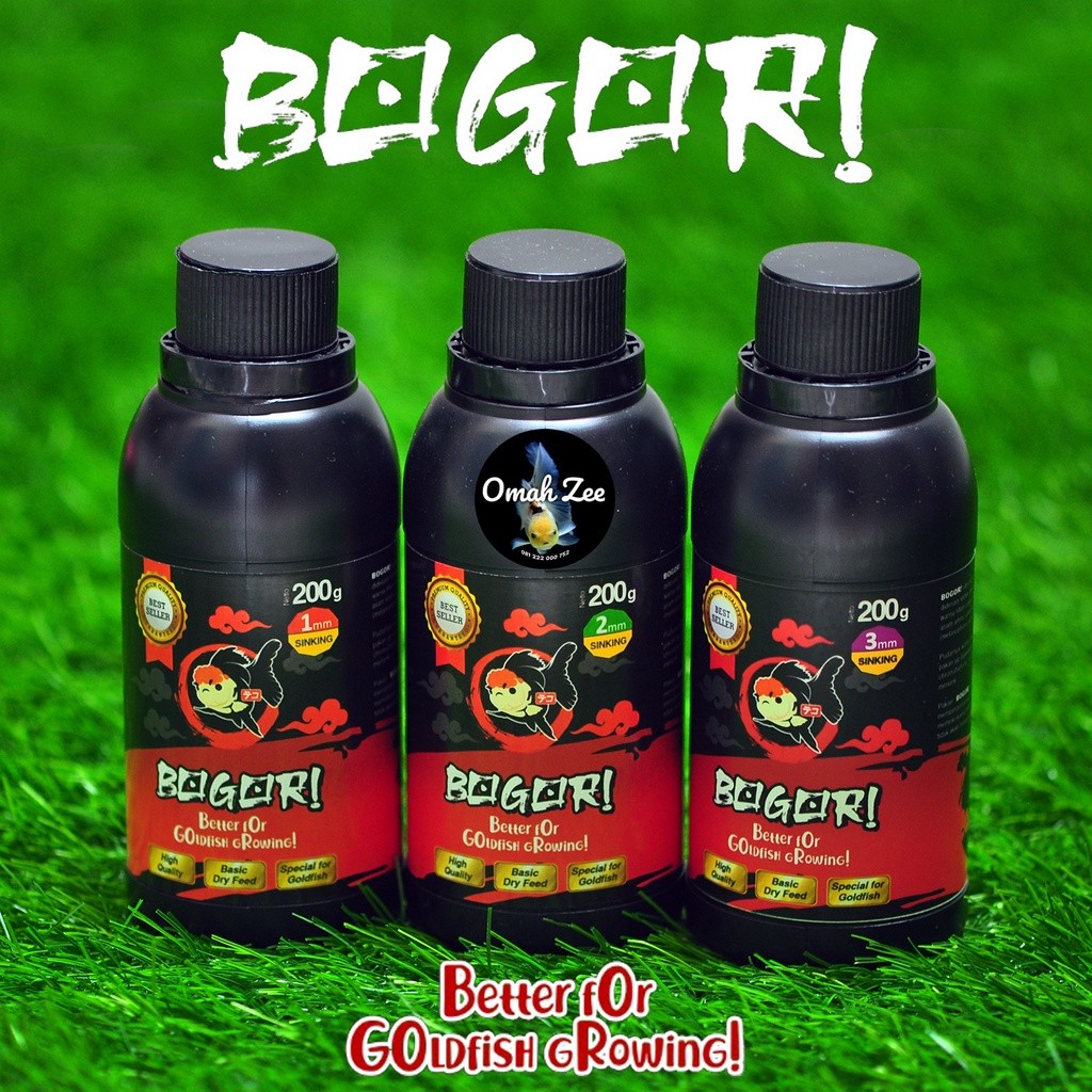 RB22 Pelet BOGOR Pelet Koki Hitam Super Growth Super Color Sinking