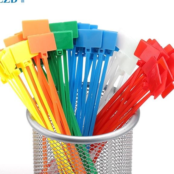 

LABEL Kabel Ties Cable tie Marker 4x200 20CM tag lan tulis 100pcs