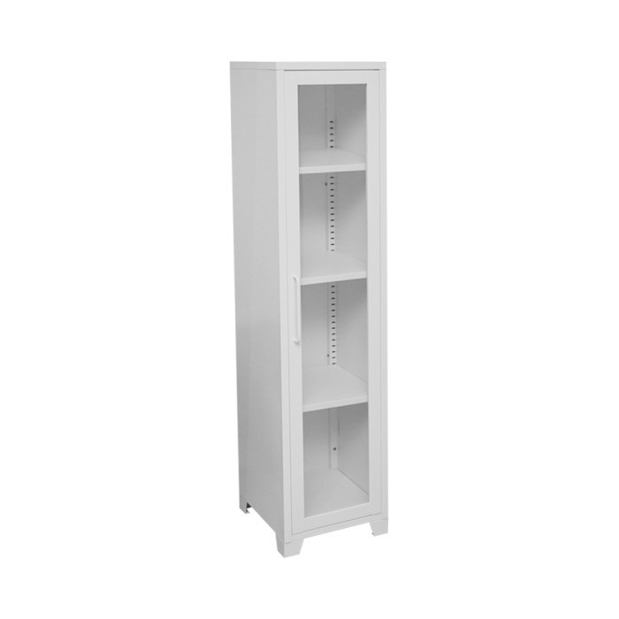 

Informa - Lemari Kaca - Orla Single Glass Door Cabinet White