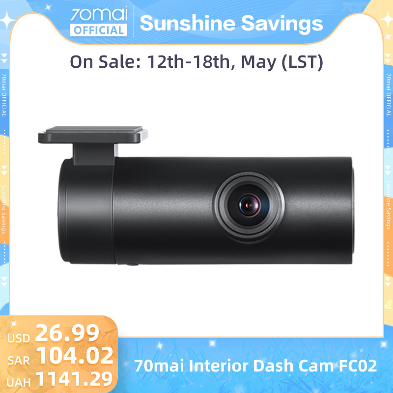 70mai Interior Cam FC02 Fits for 70mai A510/A810/A800S/A500S/A400 (Cannot use together with rear cam